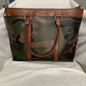 VGUC Coach Camo Briefcase/Tote